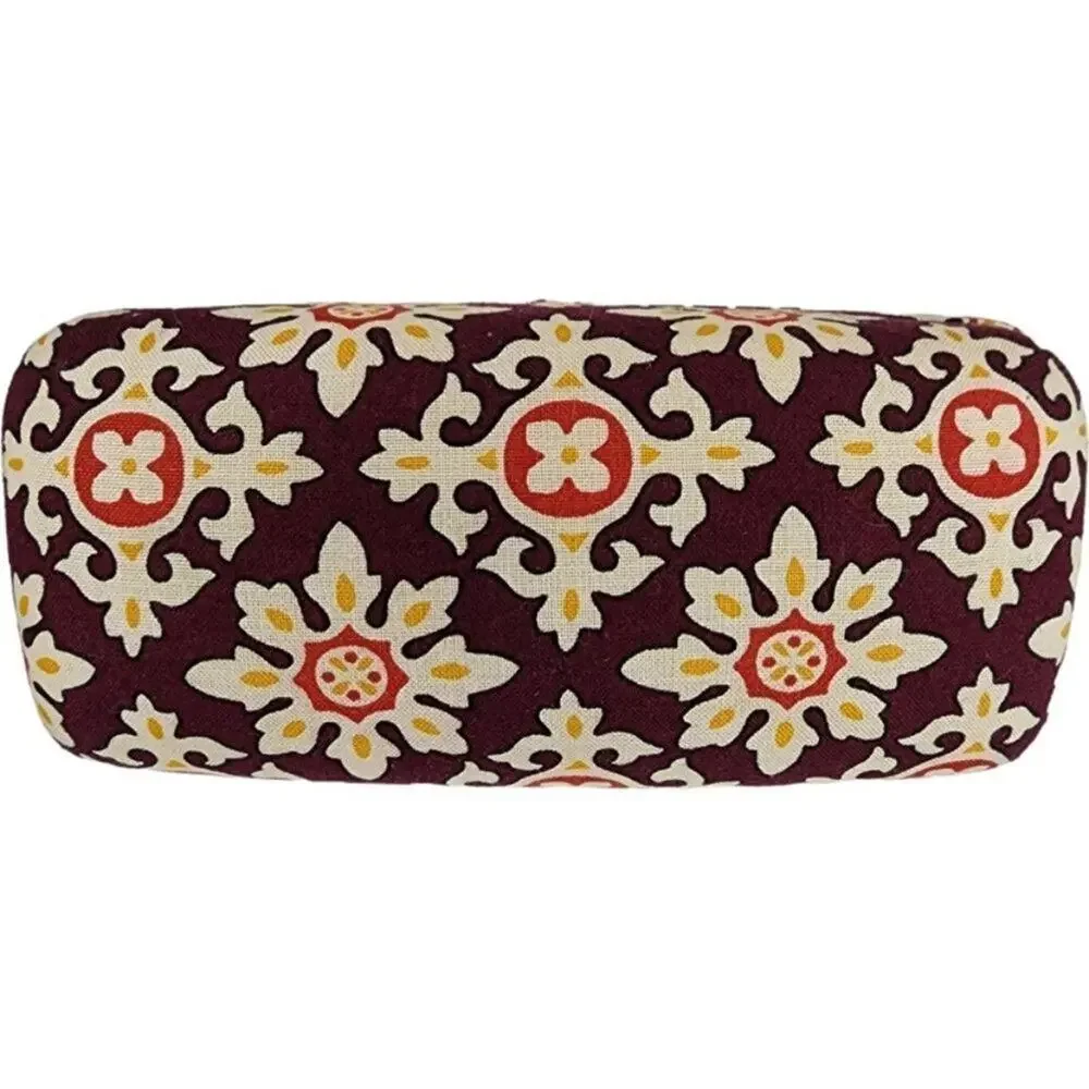 Vera Bradley‎ Eyeglass Case And Clip Zip ID Wallet Medallion Pattern